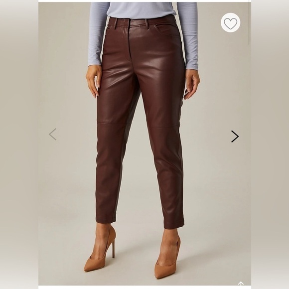 Faux leather red pants woman size 2 Hudson north - Picture 1 of 4